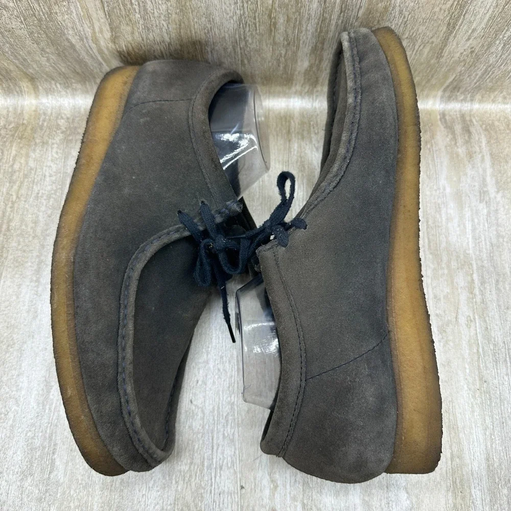 Clarks Originals Mens WALLABEE Boot Shoes Moccasin Sz US 13 Gray Suede‎